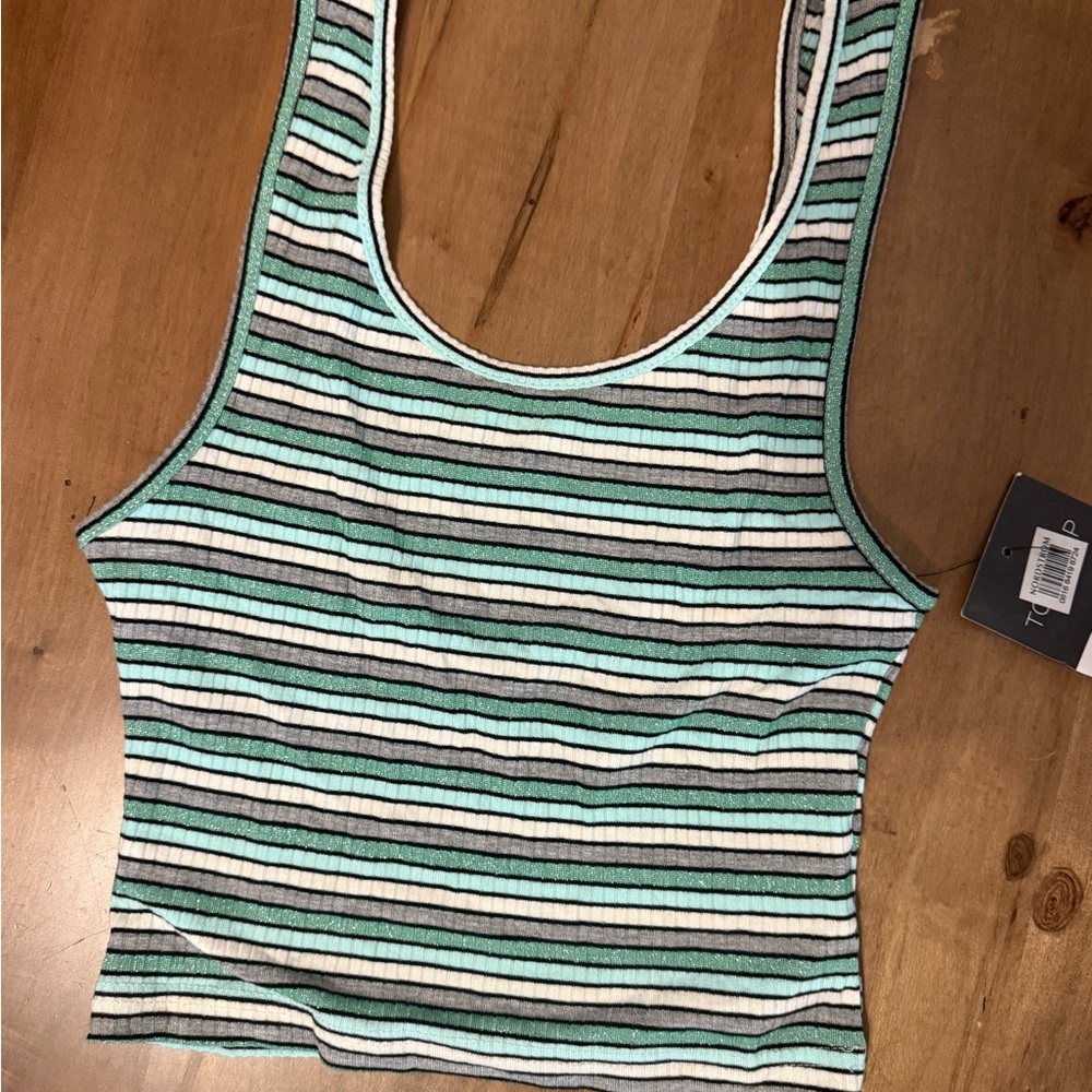 Topshop Striped Tank Top
